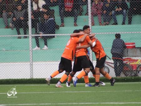 فرحة لاعبي الاتحاد بالهدف الأول